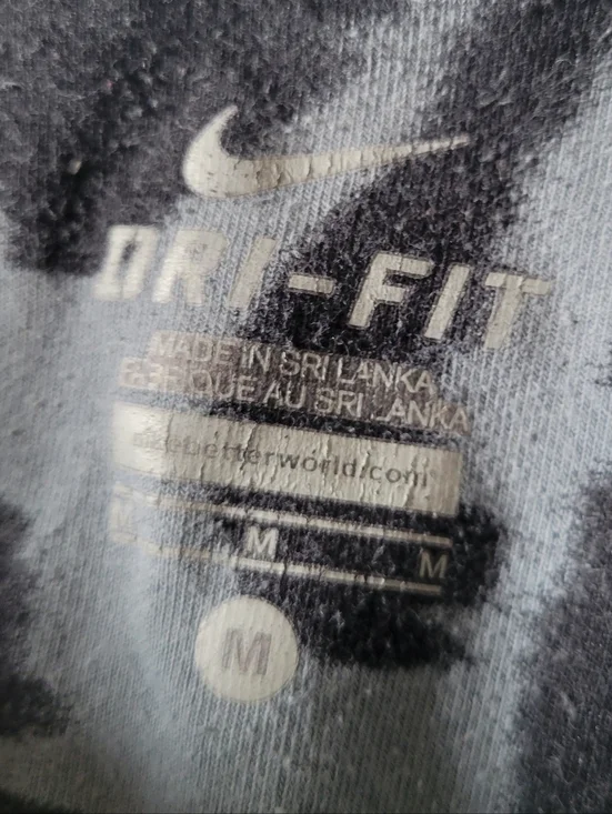 Nike Dri Fit Gray Black Camo Leggings Athletic High Rise Size M - Picture 3 of 6